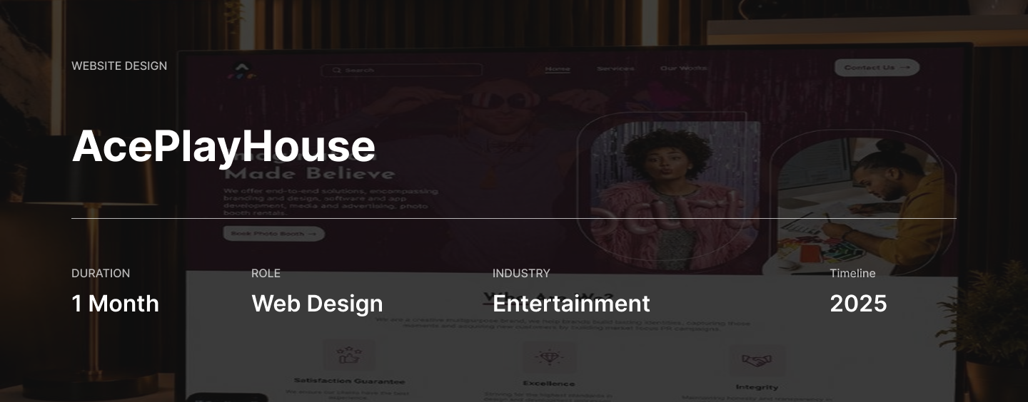 AcePlayHouse — Website Design