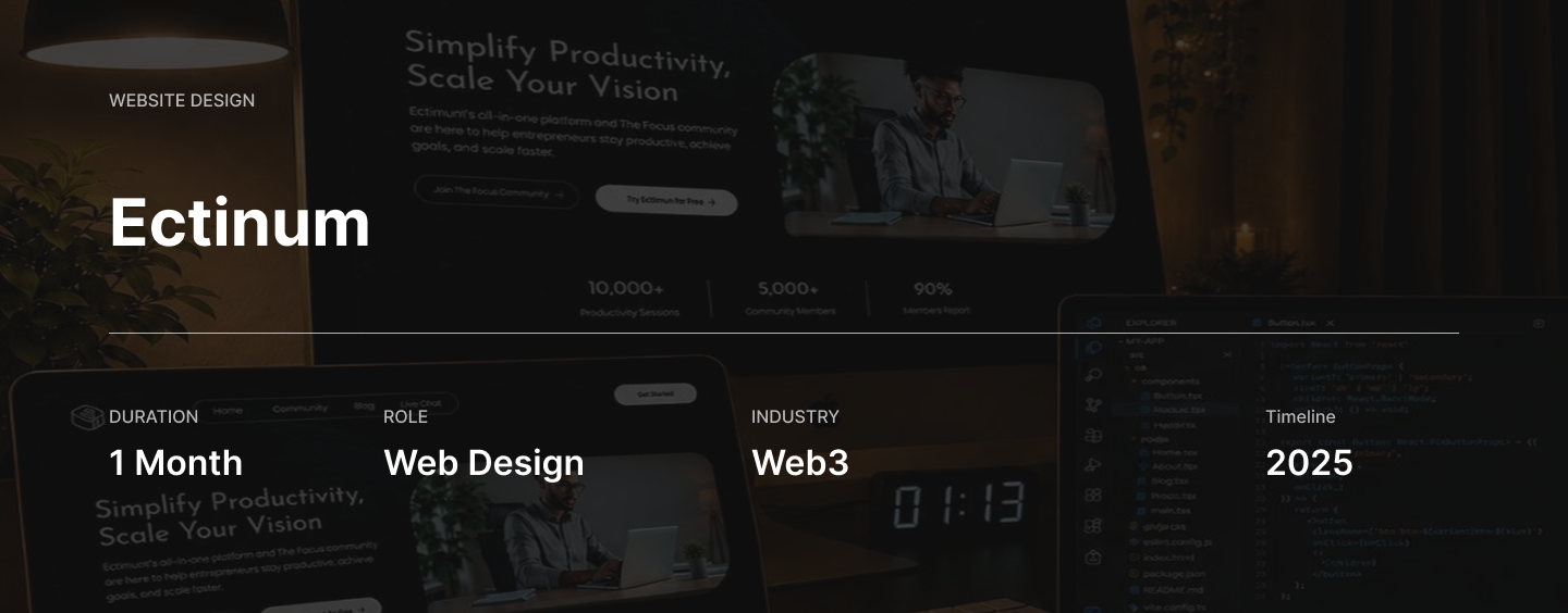 Ectinum — Website Design
