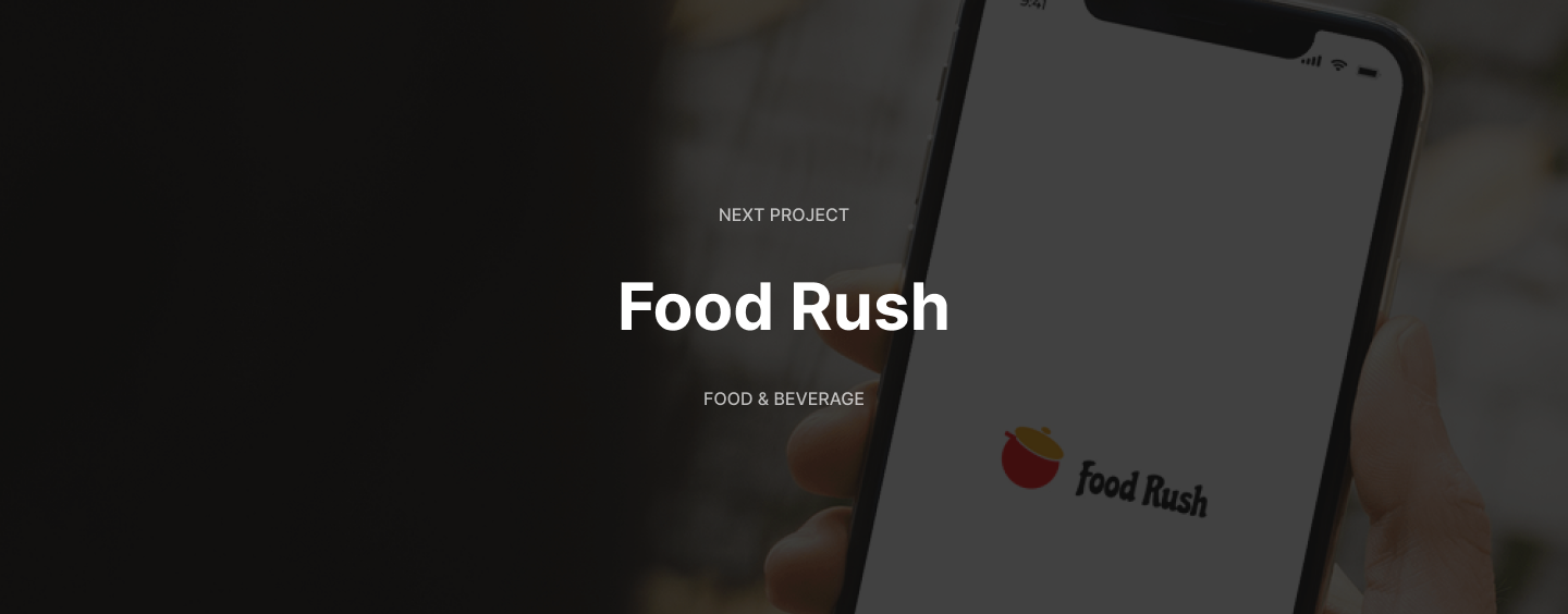 Next project — Food Rush