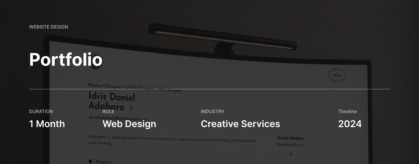 Portfolio — Website Design